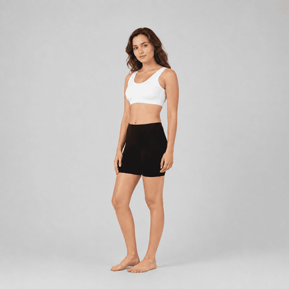 Black Cotton Stretch Cycling Short – Renova