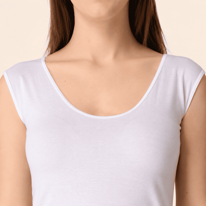 White Cotton Cap Sleeve Camisole – Renova
