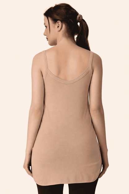 Skin Cotton Scoop Neck Long Camisole – Renova