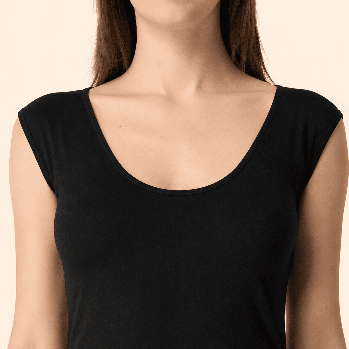 Black Cotton Cap Sleeve Camisole – Renova