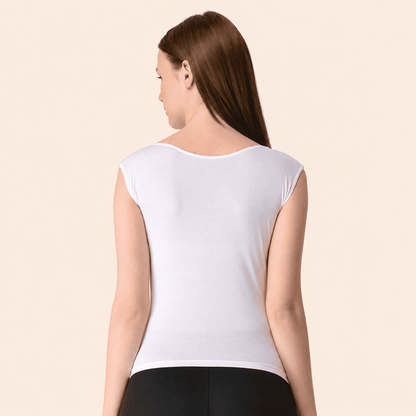 White Cotton Cap Sleeve Camisole – Renova