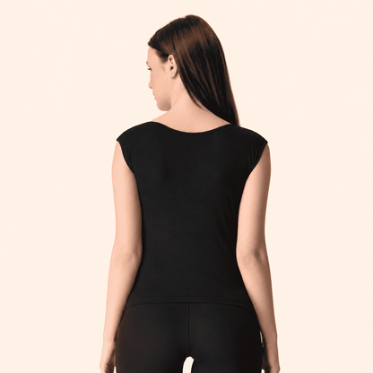Black Cotton Cap Sleeve Camisole – Renova