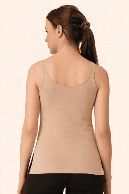 Skin Cotton Broad Strap Waist Length Camisole – Renova