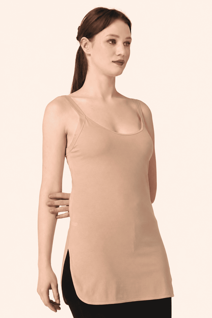 Skin Cotton Scoop Neck Long Camisole – Renova