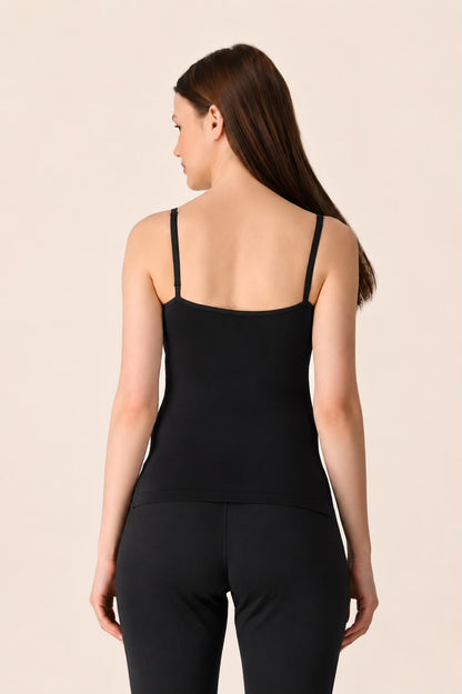Black Adjustable Strap Bra Camisole – Renova