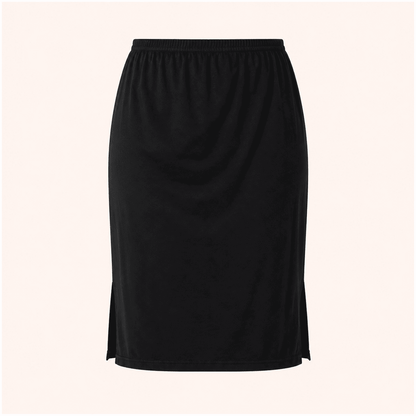 Black Cotton Inner Elastic Under Skirt Slip 26 Inch – Renova