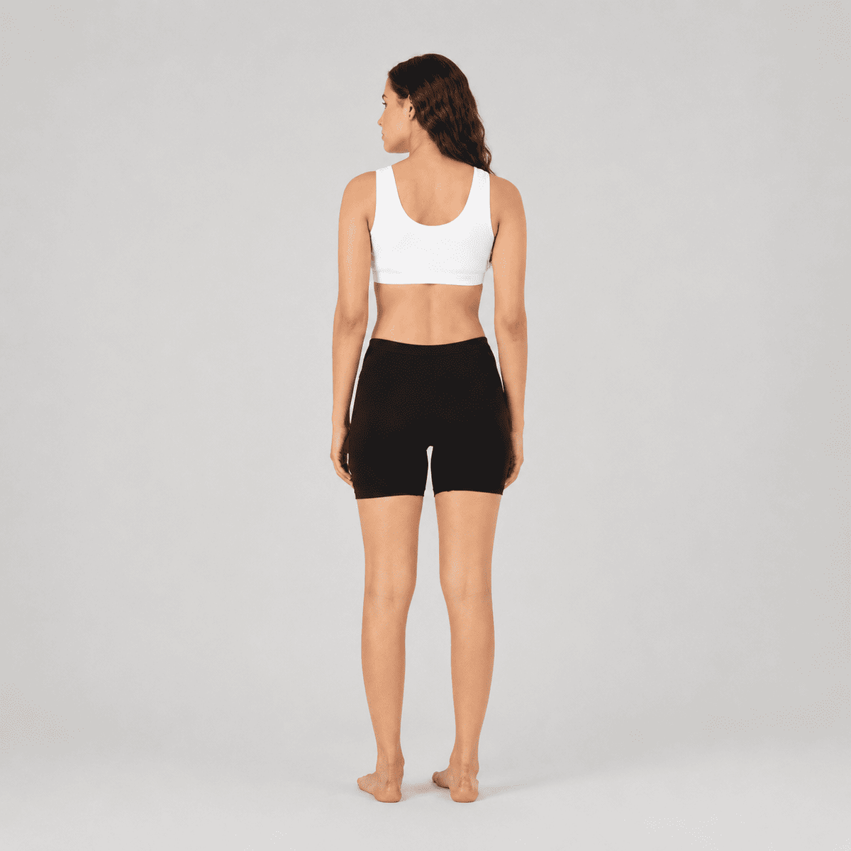 Black Cotton Stretch Cycling Short – Renova