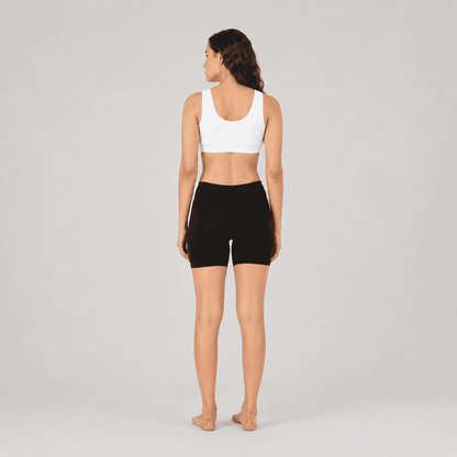 Black Cotton Stretch Cycling Short – Renova
