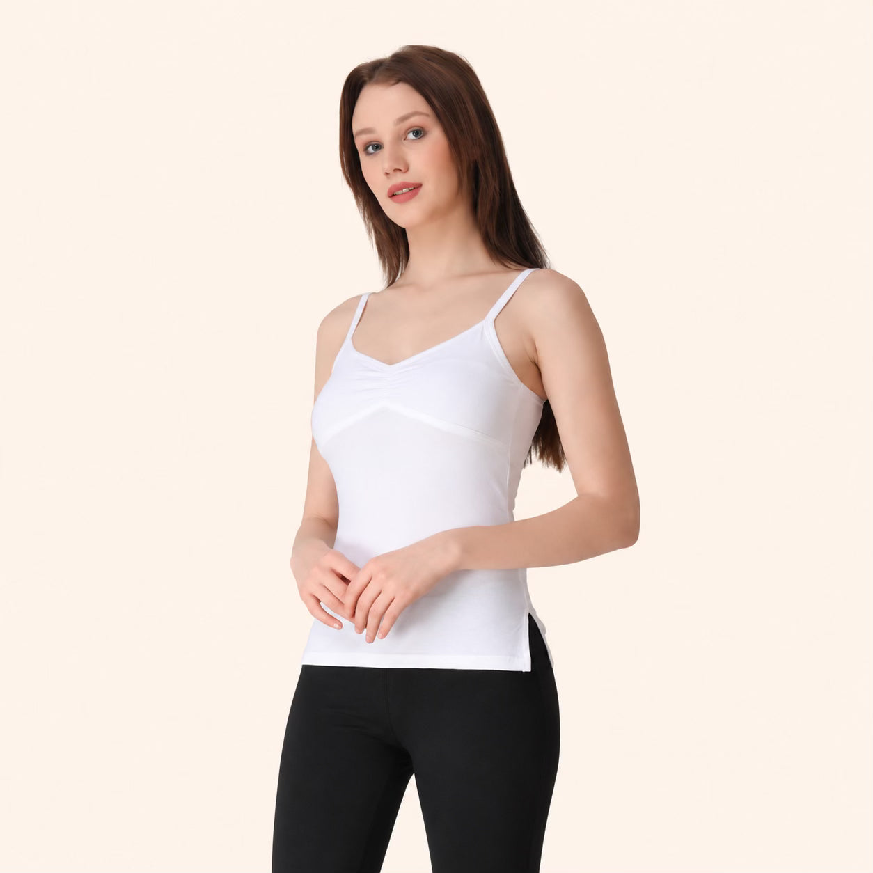 White Thin Strap Bra Camisole – Renova