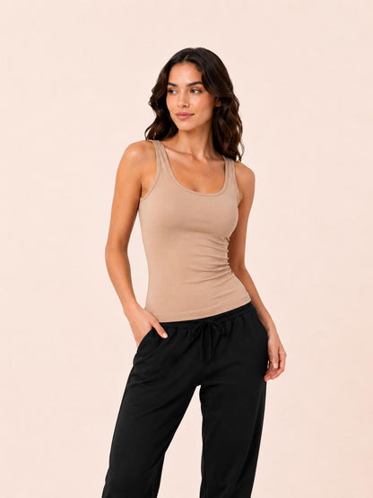 Skin Cotton Stretch Basic Tank Top – Renova