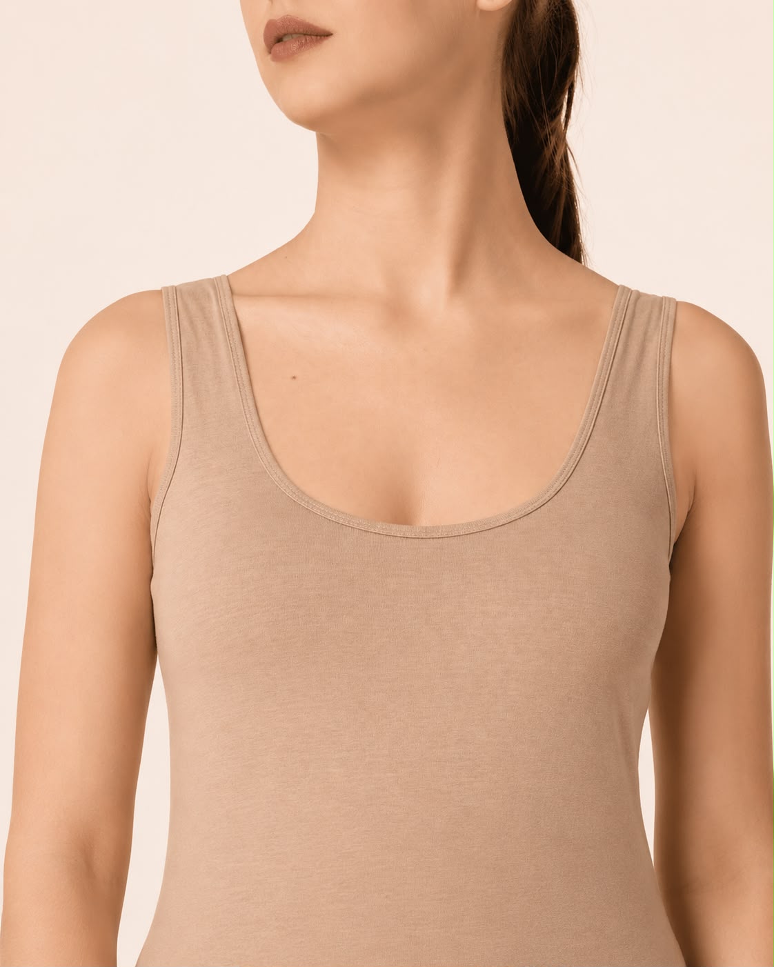 Skin Cotton Broad Strap Long Camisole – Renova