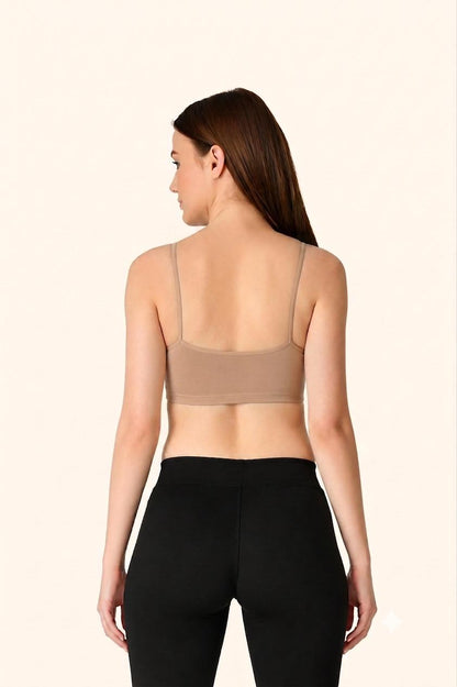 Skin Thin Strap Stretch Cotton Crop Top – Renova