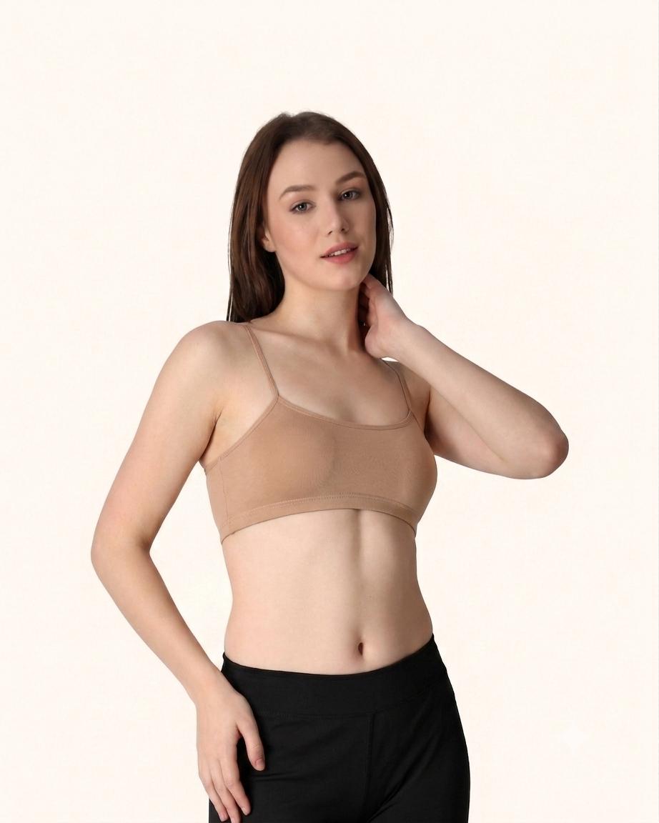 Skin Thin Strap Stretch Cotton Crop Top – Renova