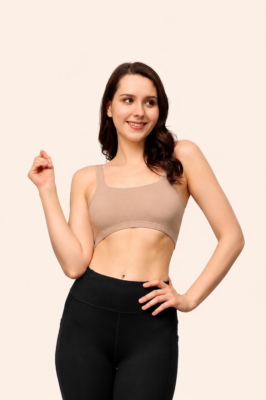 Skin Broad Strap Crop Top Stretch Cotton – Renova