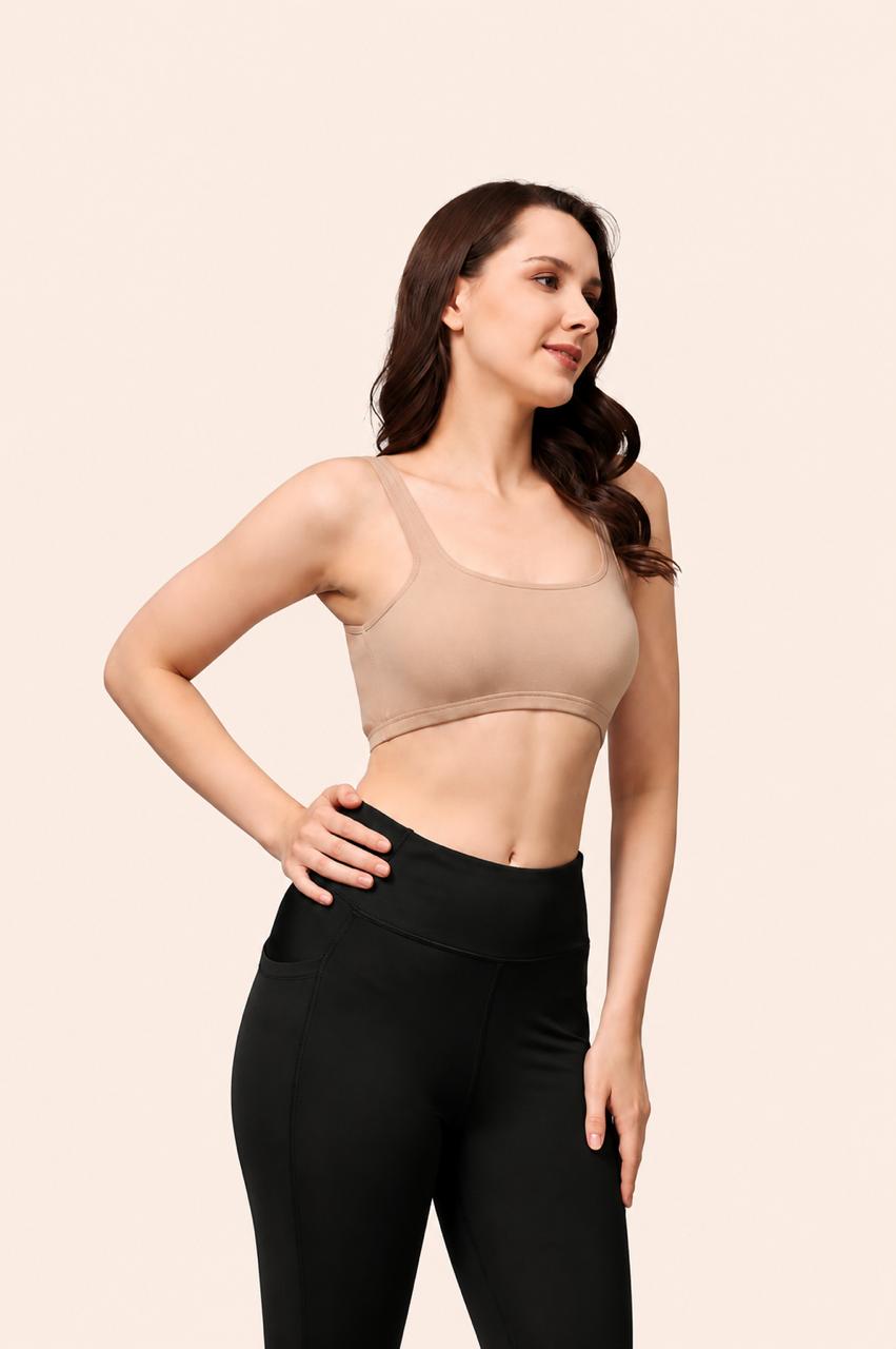 Skin Broad Strap Crop Top Stretch Cotton – Renova