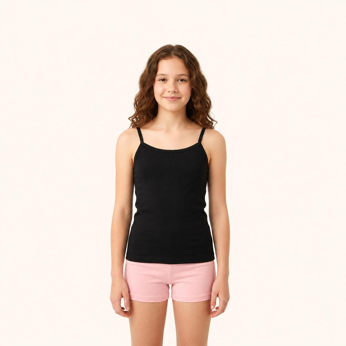 Black Girls Double Layered Thin Strap Camisole – Renova