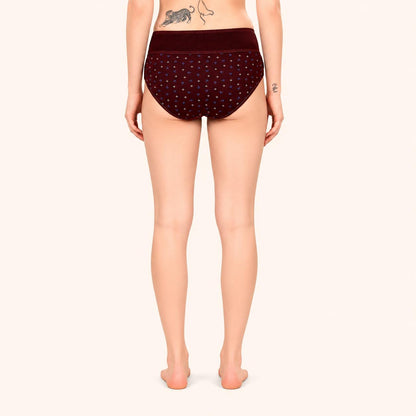Cotton Broad Outer Elastic Hipster Panty – Pack of 3