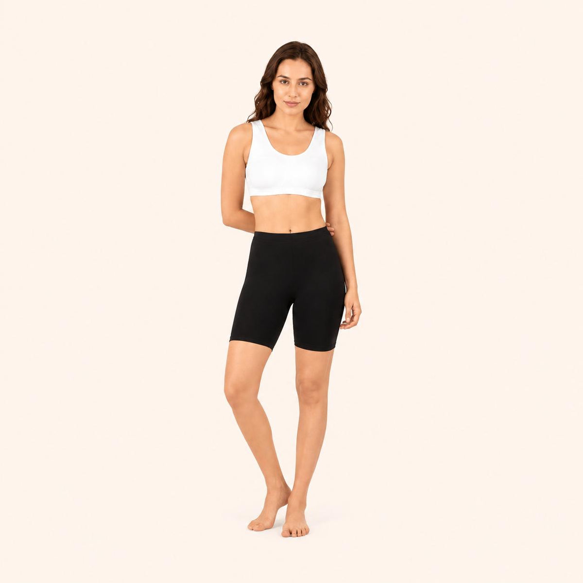 Black 100% Cotton Cycling Short – Renova