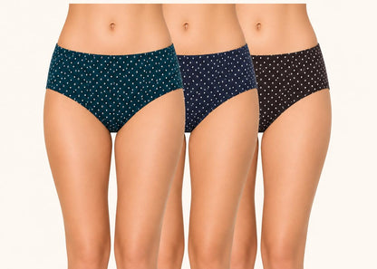 Dot Assorted Premium Printed Cotton Panty – Renova