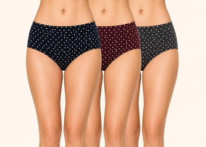 Dot Assorted Premium Printed Cotton Panty – Renova