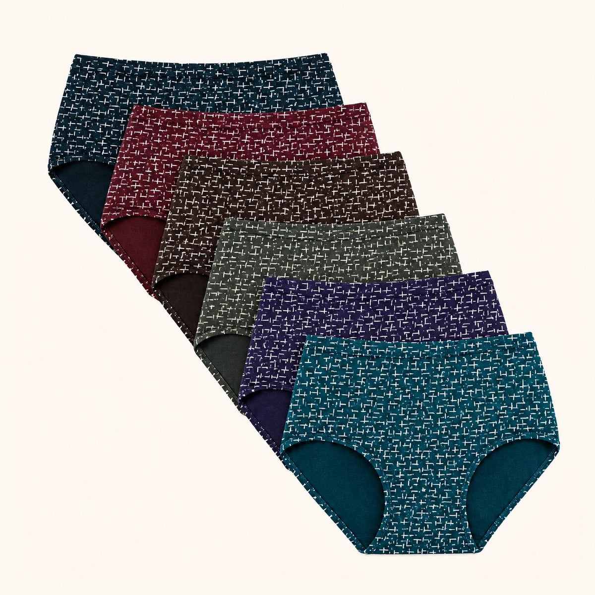 Geometric Assorted Premium Printed Cotton Panty – Renova