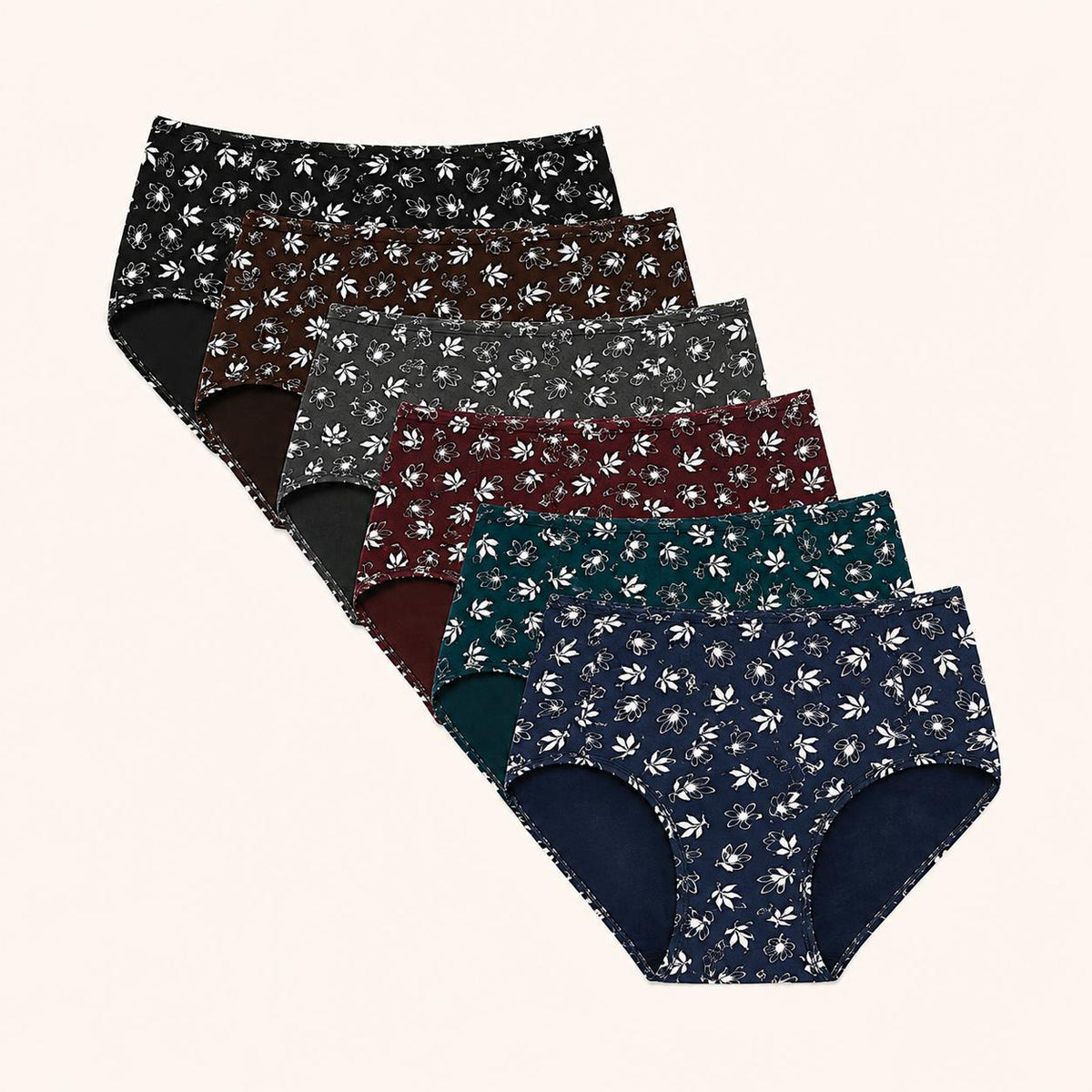 Floral Assorted Premium Printed Cotton Panty – Renova