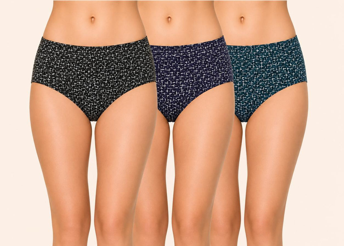 Geometric Assorted Premium Printed Cotton Panty – Renova