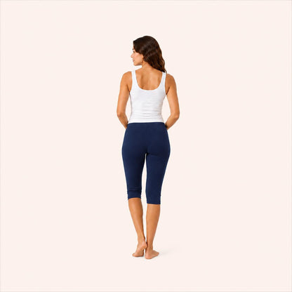 Navy Cotton Stretch 3/4 Jogger – Renova