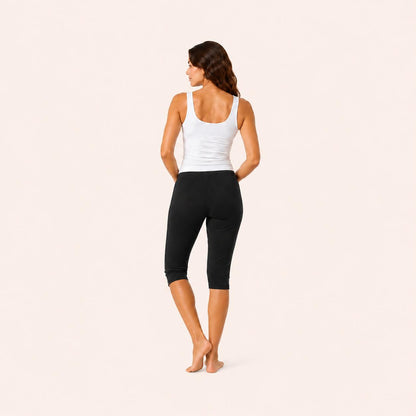 Black Cotton Stretch 3/4 Jogger – Renova
