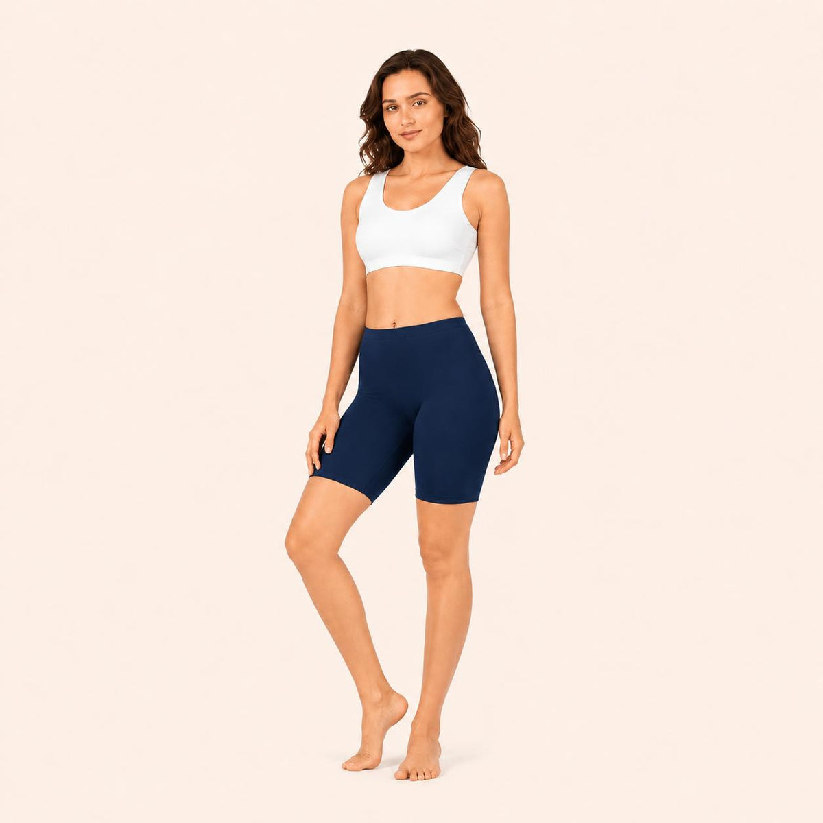 Navy 100% Cotton Cycling Short – Renova