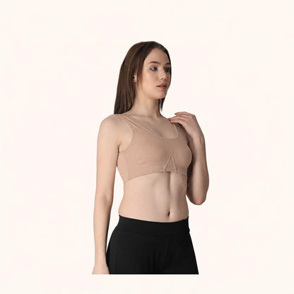 Skin Racerback Wire-Free Stretch Sports Bra – Renova