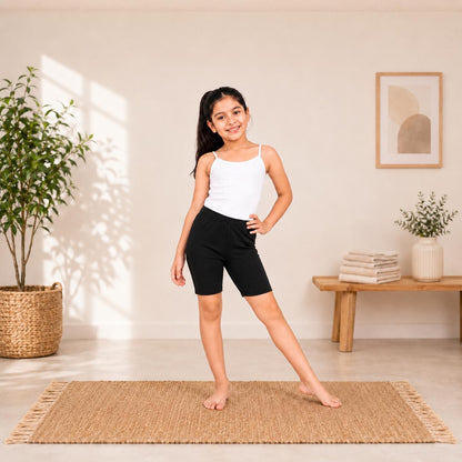 Black Girls Cotton Cycling Short – Renova