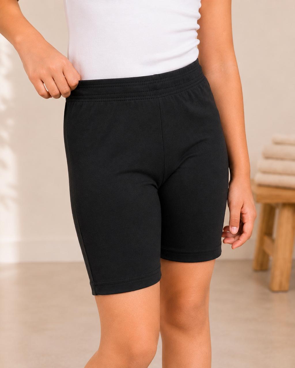 Black Girls Cotton Cycling Short – Renova