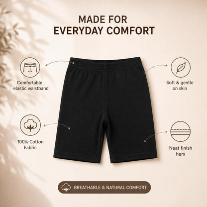 Black Girls Cotton Cycling Short – Renova