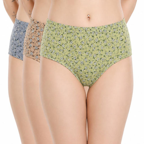 Renova Meadow Floral Print Cotton Panty – Pack of 3