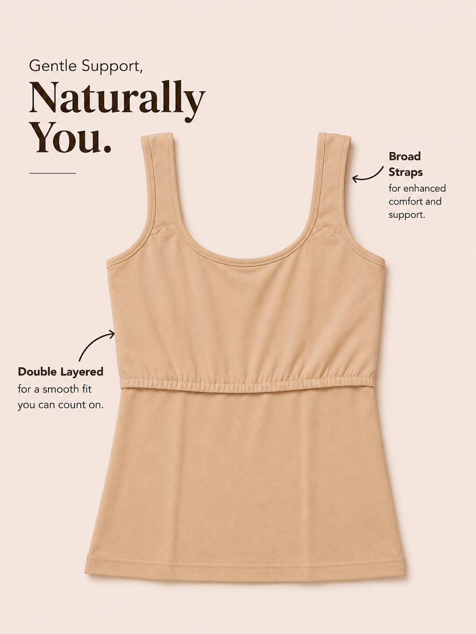 Skin Women's Double Layered Broad Strap Camisole – Renova