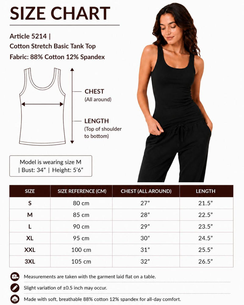 Size & Fit Chart