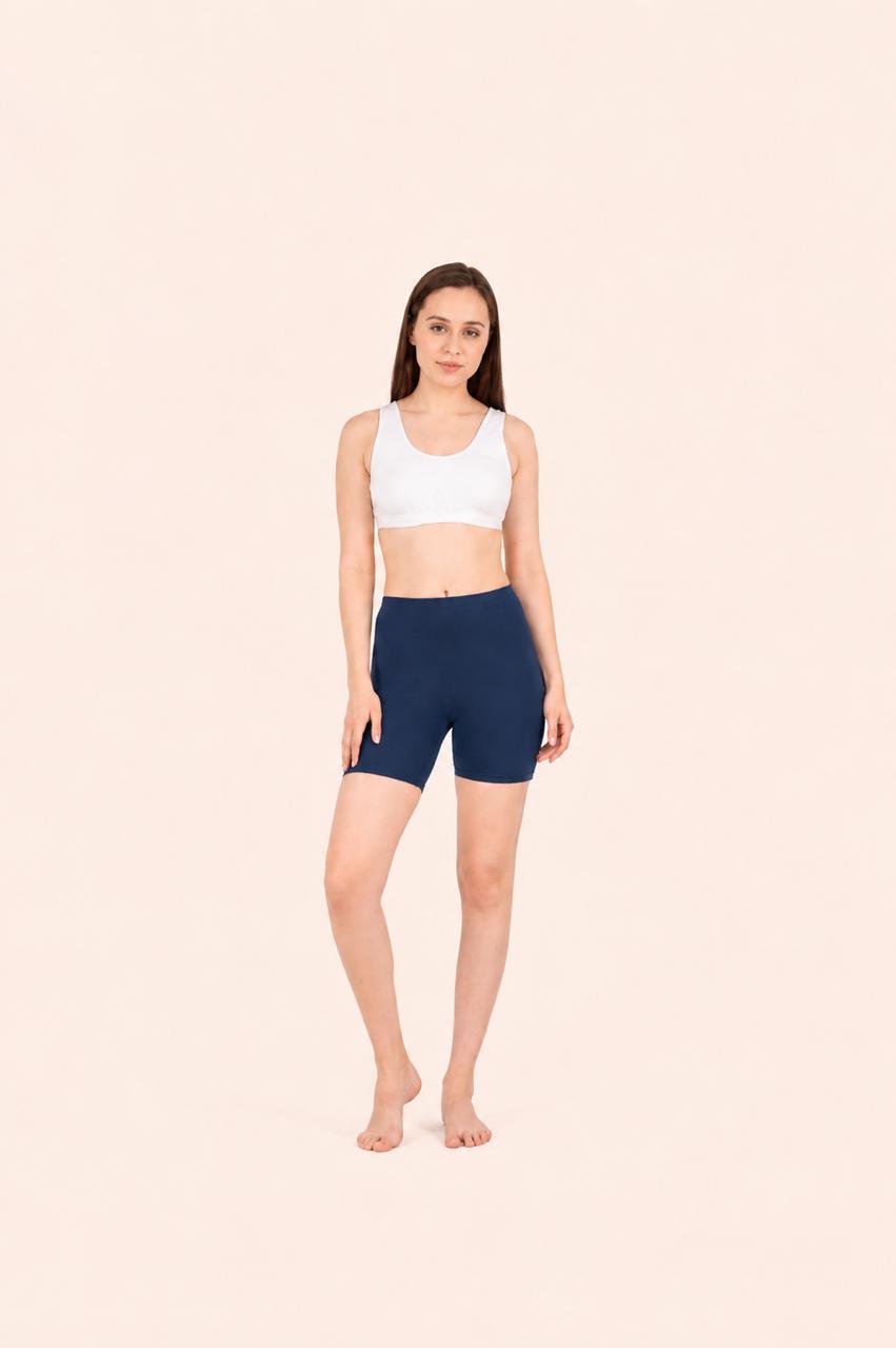 Navy Cotton Stretch Cycling Short – Renova