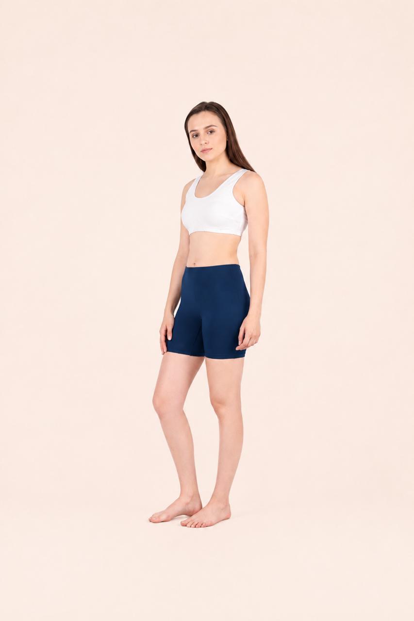 Navy Cotton Stretch Cycling Short – Renova
