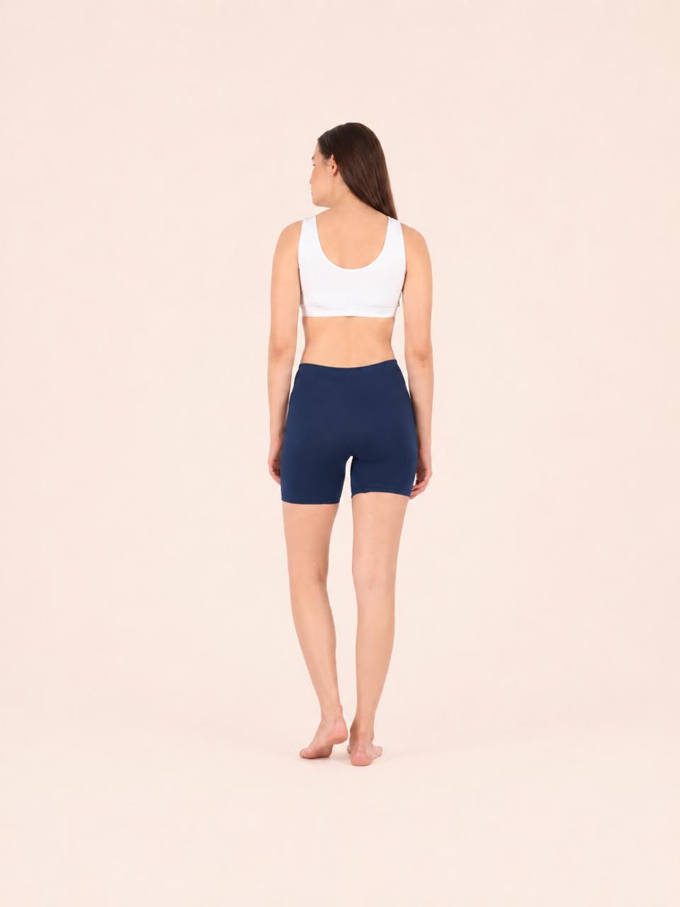 Navy Cotton Stretch Cycling Short – Renova