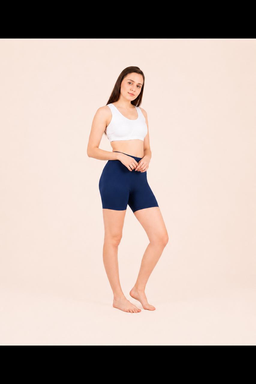 Navy Cotton Stretch Cycling Short – Renova